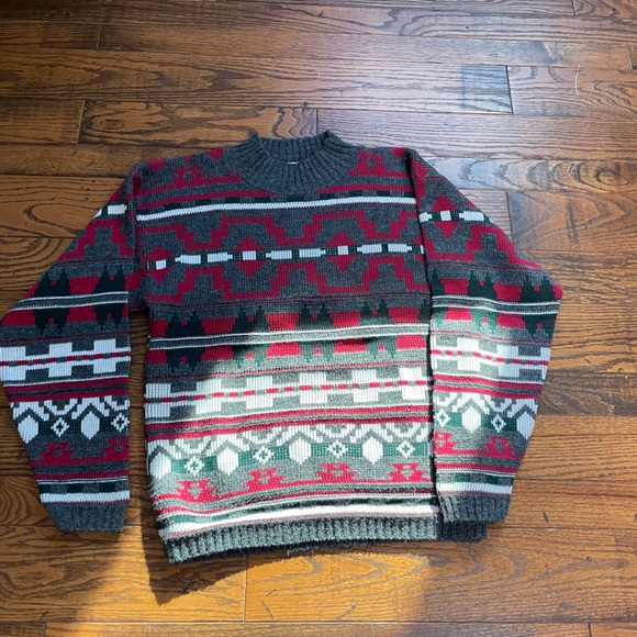 Vintage Aztec Mock Neck Size XS Sweater - Picture 10 of 10
